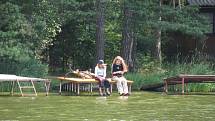 Letní lenošení u rybníka Chobot v rekreačním středisku Sycherák