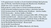 Program sobotních (18.5.2013) oslav v Rozvadově.