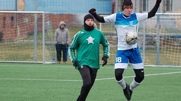 Zimní příprava: Hvězda Cheb - FK Tachov (zelení) 3:4.
