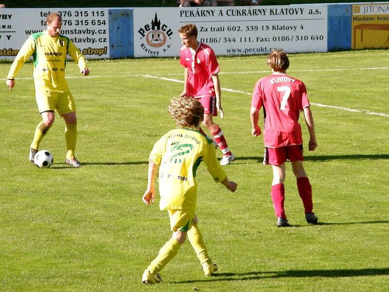 TJ Klatovy B – B. Stříbro 0:1.