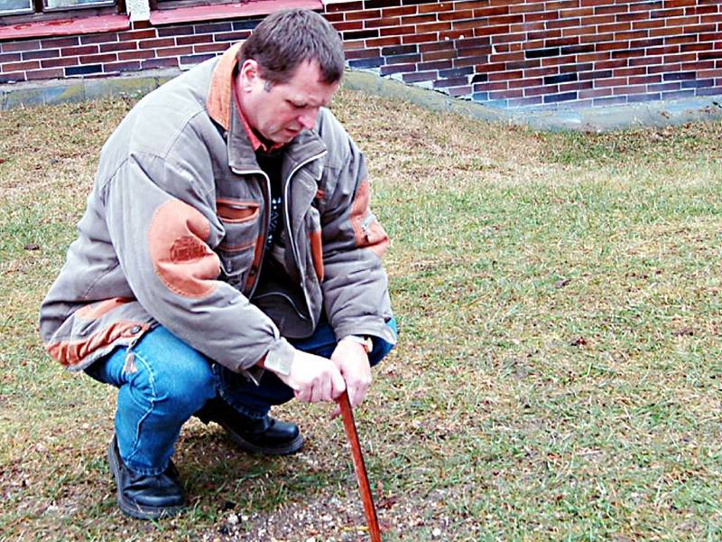 Invalidní důchodce Josef Bartoň z Tachova (na snímku) na jaře loňského roku zasadil tři smrčky. Ty se staly obětí sporu, když je jeho soused pořezal a následně spálil v kotelně.