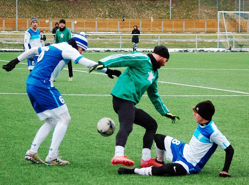 Zimní příprava: Hvězda Cheb - FK Tachov (zelení) 3:4.