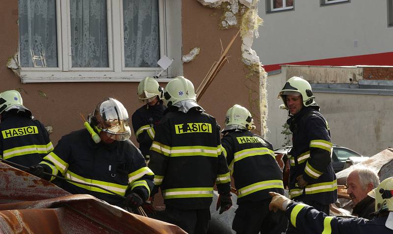 Následky řádění vichřice Fabien v Přimdě a okolí.