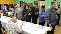 Volební okrsek č.2 v Tachově.