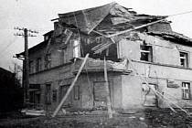 Při náletu na Tachov bylo 14. února 1945 zničeno 36 domů, 40 jich bylo poškozeno, zahynulo 56 lidí. Foto: Archiv Františka Soukupa