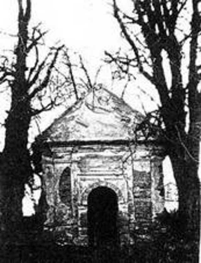 Původní kaple na dochované fotografii.