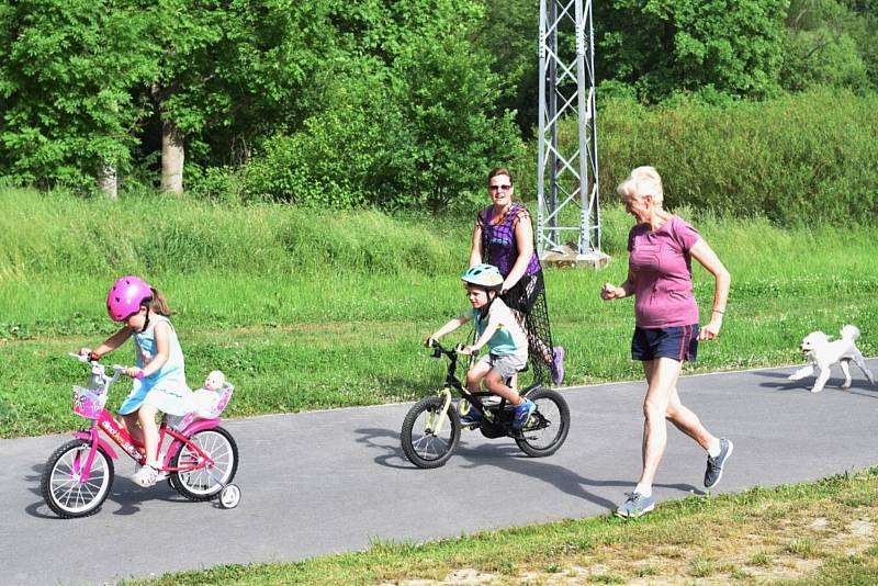 První závody na inline dráze v Kladrubech.