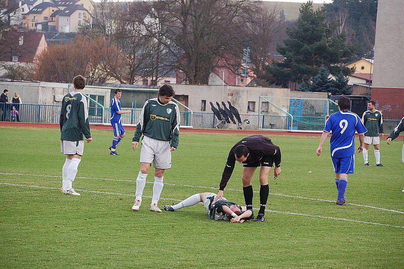 Divize: Domácí tým nevstřelil na jaře ještě branku a v sobotu prohrál s Malše Roudné 0:1 