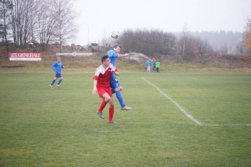 Fotbalisté Studánky byli i v posledním kole druhé třídy úspěšní, vyhráli nad Borem 2:0.