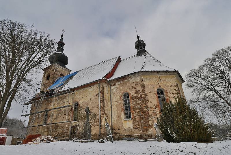 Z kostela v Michalových Horách.