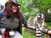 Petra Zoubková s lemurem