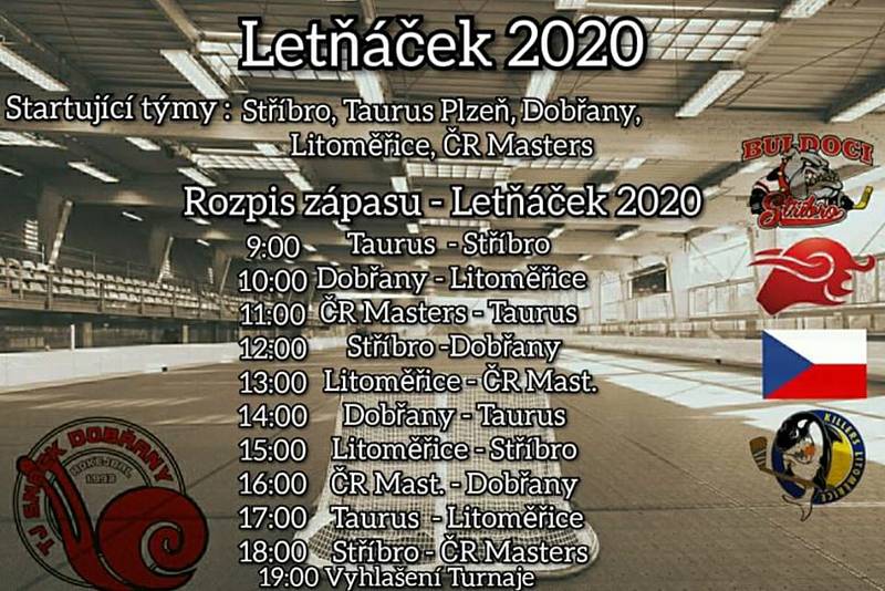 Program turnaje Letňáček 2020.