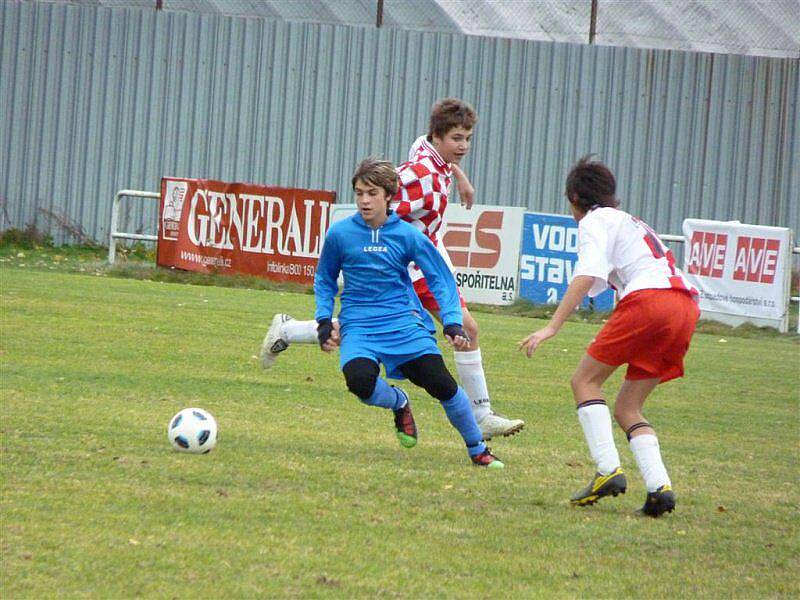 Starší a mladší žáci FK Tachov hráli na Smíchově, odkud přivezli tři body