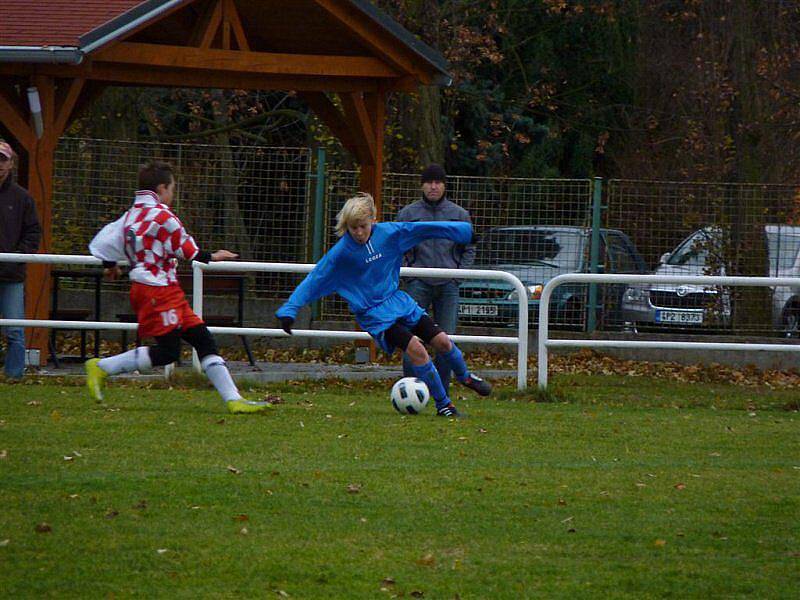 Starší a mladší žáci FK Tachov hráli na Smíchově, odkud přivezli tři body