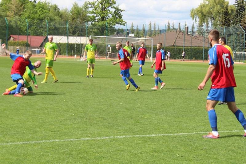 Chodová Planá - Planá (červenomodří) 2:6 (1:1), 22. kolo I. B třída sk. A, 21. května 2022.