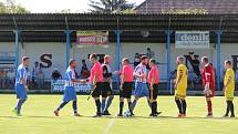 FK Staňkov (modrobílé dresy) - Baník Stříbro 0:7 (0:2)