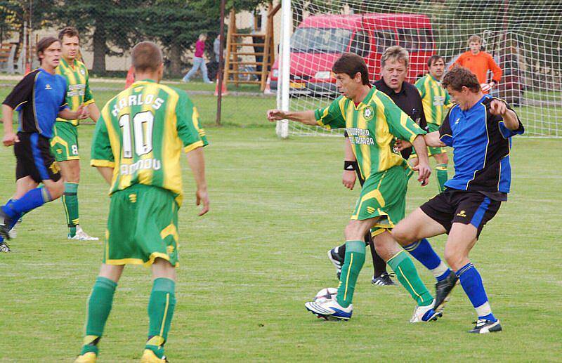 Fotbalové utkkání Tachov - Damnov 2:2