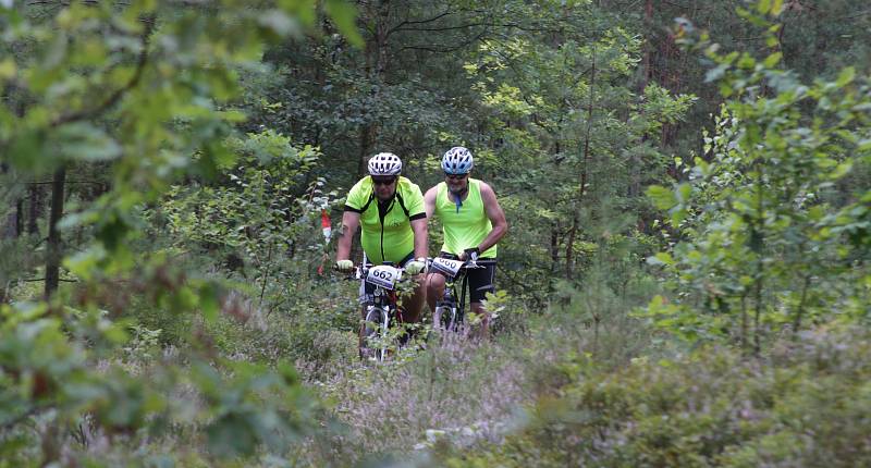 Z cyklistické soutěže v okolí Pirku.