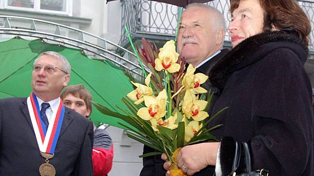Prezident ČR Václav Klaus v Tachově.