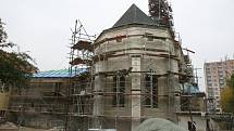 Rekonstrukce zdevastovaného kostela sv. Floriána v Krásném Březně