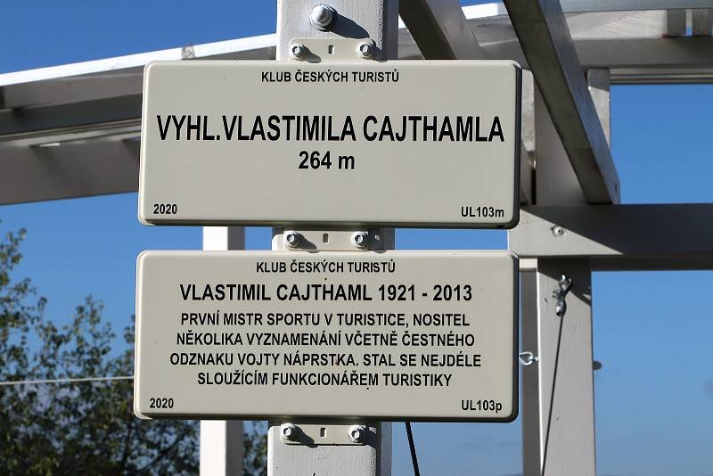 Vyhlídka Vlastimila Cajthamla je novým výletním cílem na území města Ústí nad Labem.