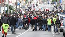 V Ústí demonstrovala přibližně tisícovka lidí.