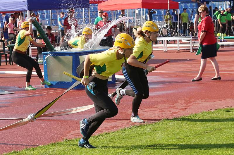 Mistrovství ČR v požárním sportu 2019, požární útok