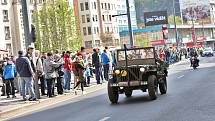 Centrum Ústí nad Labem na 1. máje opět patřilo veteránům.