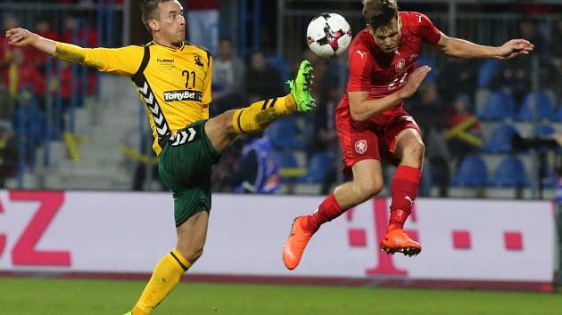 Přípravné fotbalové utkání v Ústí nad Labem - ČR - Litva 3:0. 