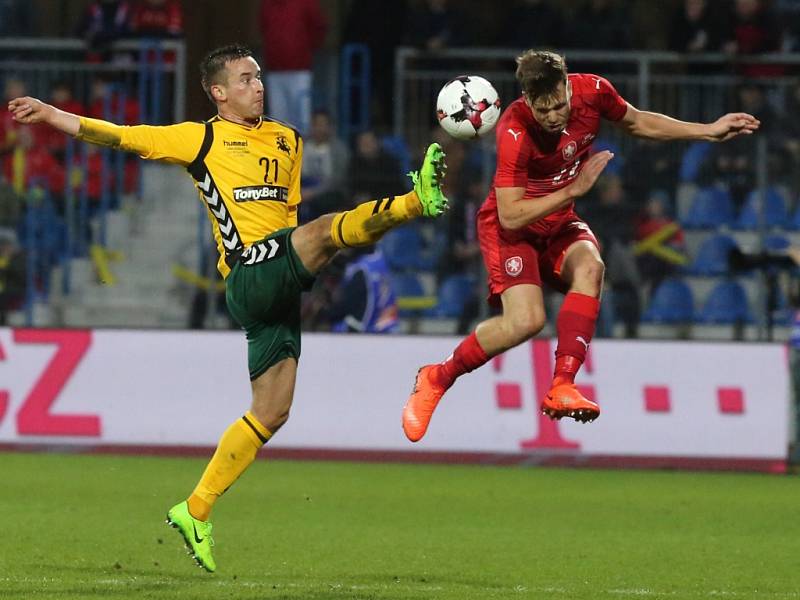 Přípravné fotbalové utkání v Ústí nad Labem - ČR - Litva 3:0. 