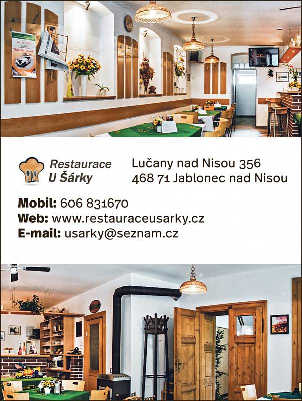 Restaurace U Šárky Lučany nad Nisou