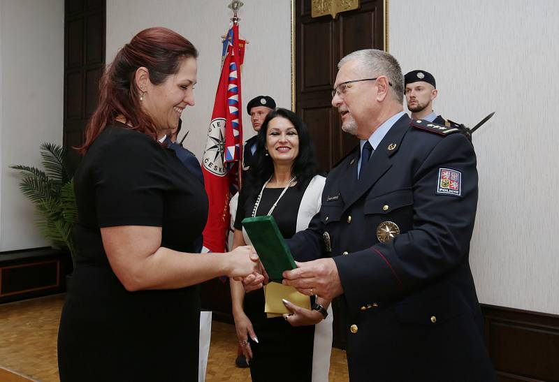 Předávání medailí za věrnost policistům z Územního odboru Ústí nad Labem