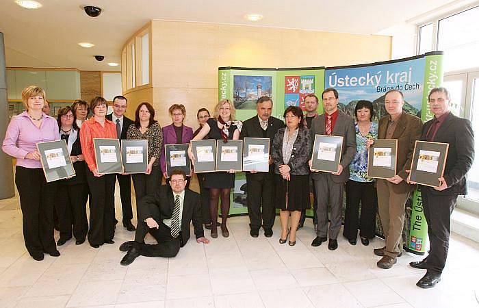 Předávání ceny Zlatý erb obcím a městům za jejich weby v Ústí nad Labem.