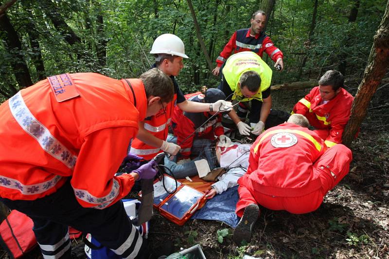 Cvičení má prověřit součinnosti členů Červeného kříže (ČČK) při pátraní po pohřešované osobě se zraněním.