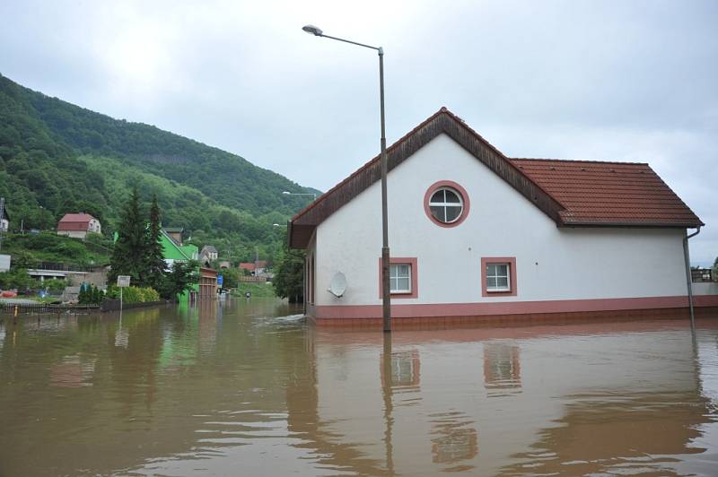 Situace ve Vaňově, čtvrtek 6. června 2013.