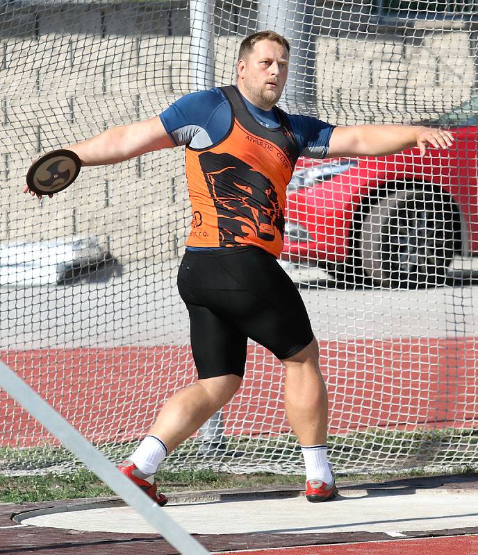 Baráž o extraligu v atletice mužů, září 2018 v Ústí nad Labem. Foto: Deník/Rudolf Hoffmann. Libor Maška