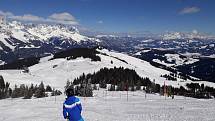 Lyžařské středisko Wilder Kaiser leží v Rakousku hned za hranicemi s Německem.