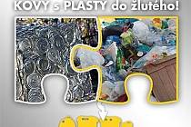 V Ústí nad Labem je možné dávat kovy do žlutých nádob s plastem.