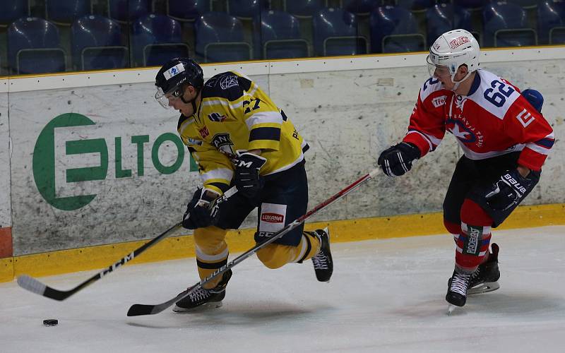 Hokejové utkání mezi Ústím nad Labem a Třebíčí, 41. kolo WSM Ligy