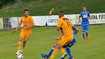 Fotbalisté Ústí nad Labem (modří) prohráli v přípravě s Duklou 1:3.