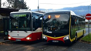 Dopravní podnik města Ústí nad Labem testuje nový autobus zapůjčený z Mostu.