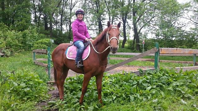 Natalie se svým oblíbencem Kildownem.