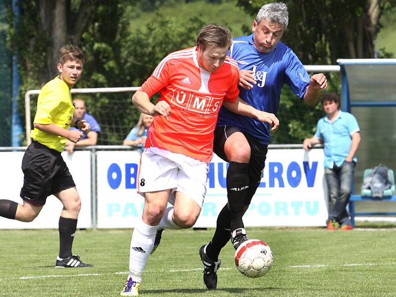 Chuderov (modří) – Hostovice 1:2 (0:1). 