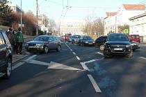 Dopravní nehoda zablokovala Masarykovu ulici.