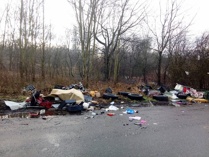 Pozemky u zahrádek v Hrbovicích hyzdí černé skládky. Chlumecká radnice je nestačí uklízet.