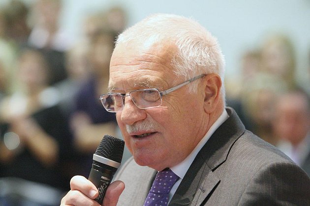 Prezident Václav Klaus navštívil ústeckou Univerzitu J. E. Purkyně.