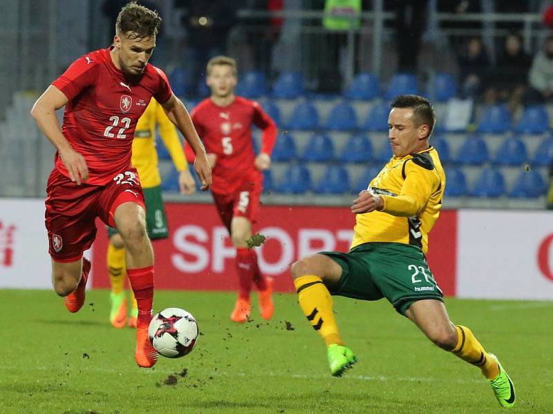 Přípravné fotbalové utkání v Ústí nad Labem - ČR - Litva 3:0. 