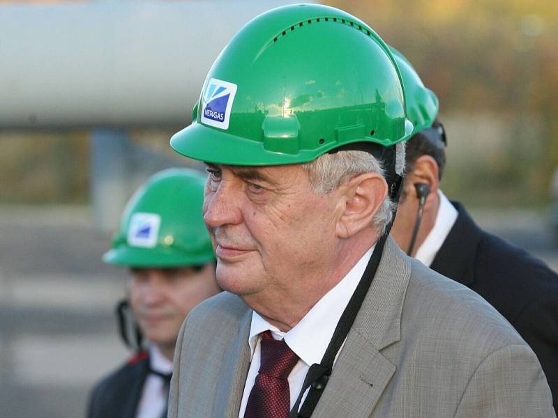 Prezident Miloš Zeman na návštěvě v Ústeckém kraji. Říjen 2013