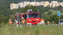 Místo tragické nehody u Ústí nad Labem