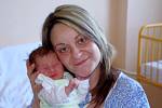 Jakub Mikeš, se narodil v ústecké porodnici dne 6. 1. 2014 (23.15) mamince Alicii Kudrnáčové, měřil 51 cm, vážil 2,9 kg.